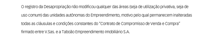 O registro de desapropriação não modificou…