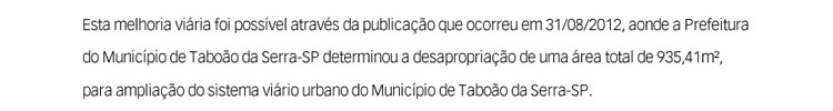 Esta melhoria viária foi possível através da publicação…