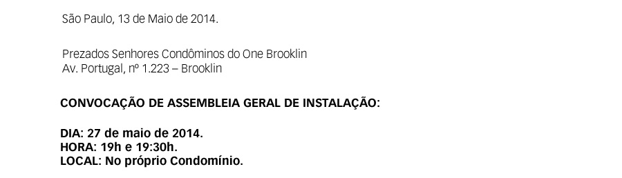 São Paulo, 13 de maio de 2014