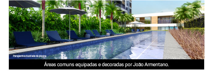 Áreas Comuns equipadas e decoradas por João Armentano
