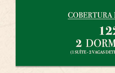 Cobertura Duplex com 122m2