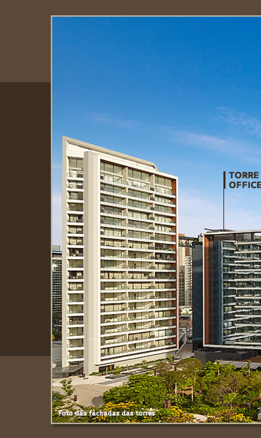 Foto das fachadas das torres