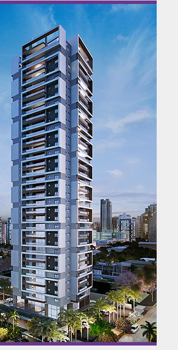 Perspectiva ilustrada da fachada