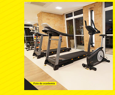 Foto da academia e da lavanderia