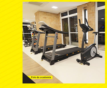 Foto da academia e da lavanderia