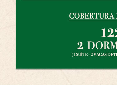 Cobertura duplex com 122m2