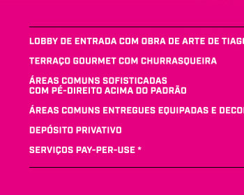 Aptos de 97, 79 e 47m - 3, 2 e 1 dorm.