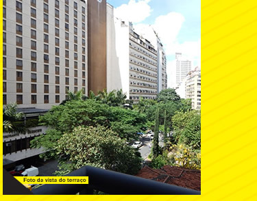 Foto da vista do terraço