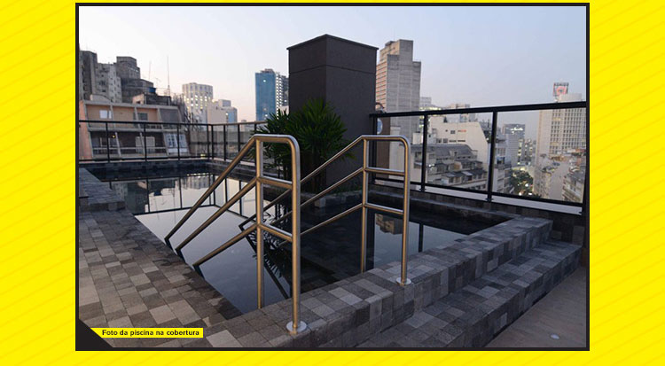 Foto da piscina da cobertura