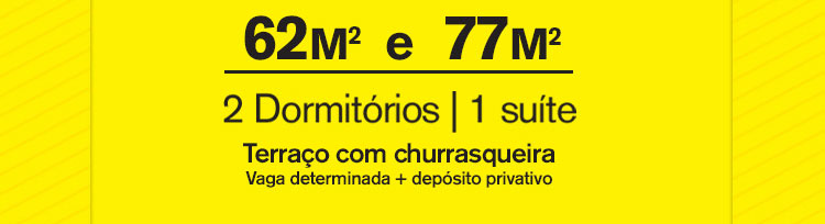 62m² e 77m²