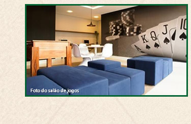 Foto do salão de jogos