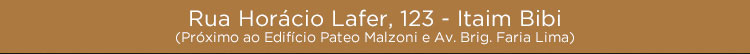 Rua Horácio Lafer, 123 - Itaim Bibi
