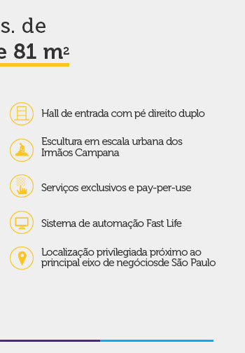 Aptos. de 41, 61 e 81 m²