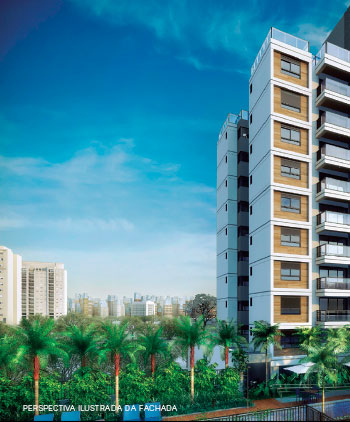 Perspectiva ilustrada da Fachada