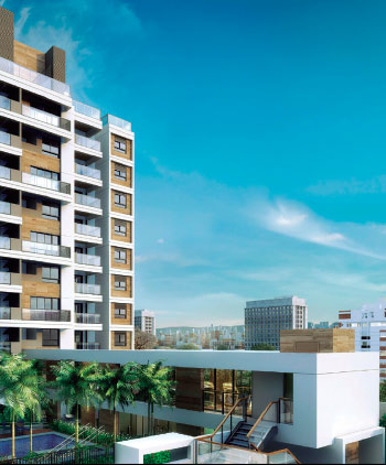 Perspectiva ilustrada da Fachada