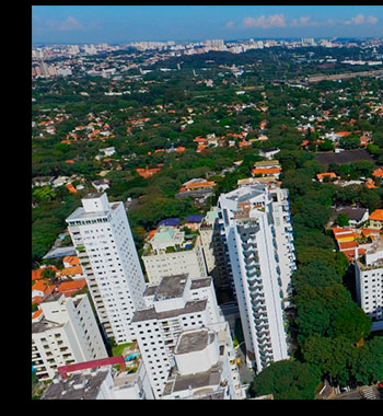 Foto da vista aérea da Região