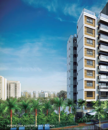 Perspectiva ilustrada da Fachada