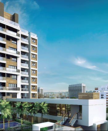 Perspectiva ilustrada da Fachada