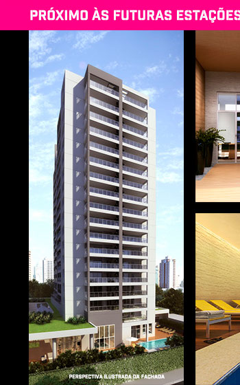 Perspectiva ilustrada da fachada