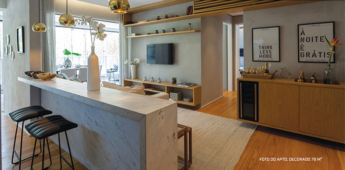 Foto do Apto decorado de 79m2