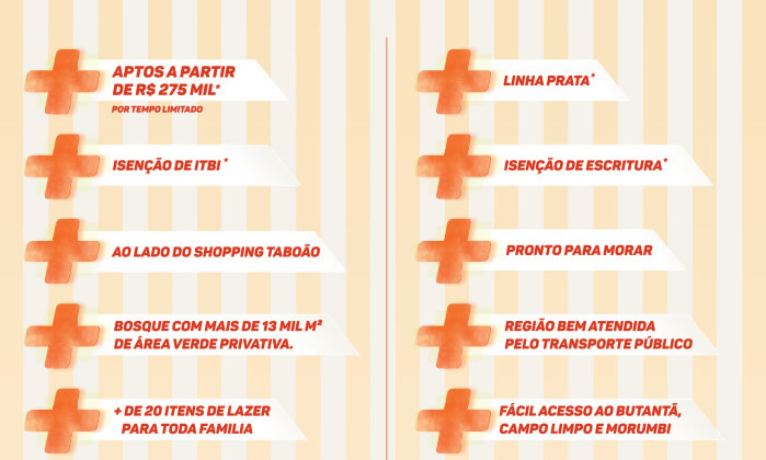 Aptos a partir R$275