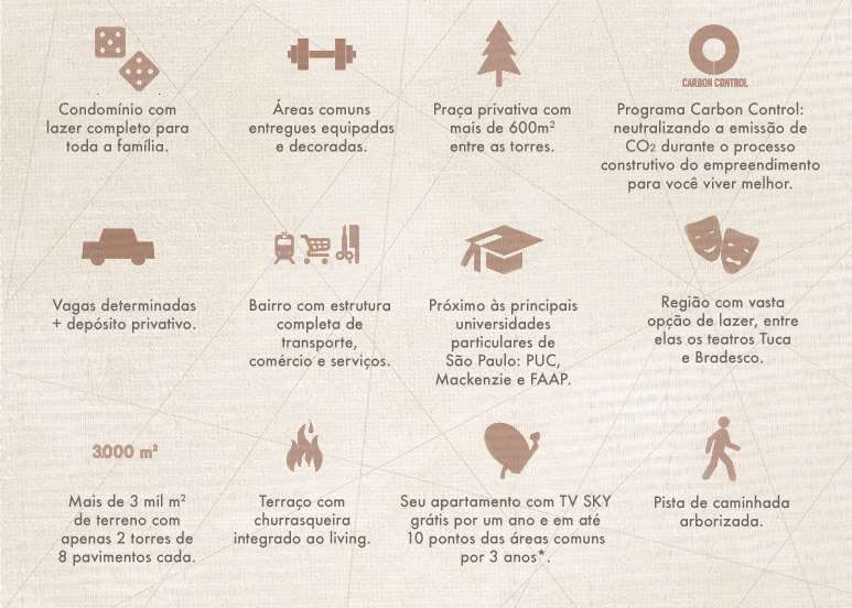 Diferenciais Praça Pompéia