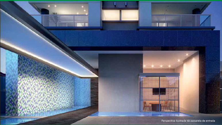 Perspectiva ilustrada da fachada